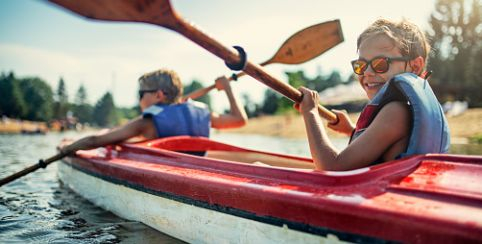 Sortie kayak sur l’estuaire de la Gironde en famille, Vitrezay au sud de Jonzac