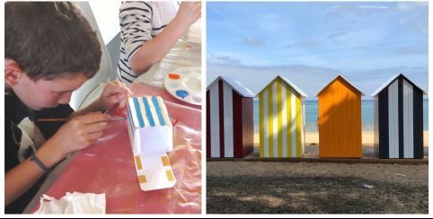 "Cabine de plage" atelier enfant au Musée de l'île d'Oléron, St Pierre d'Oléron