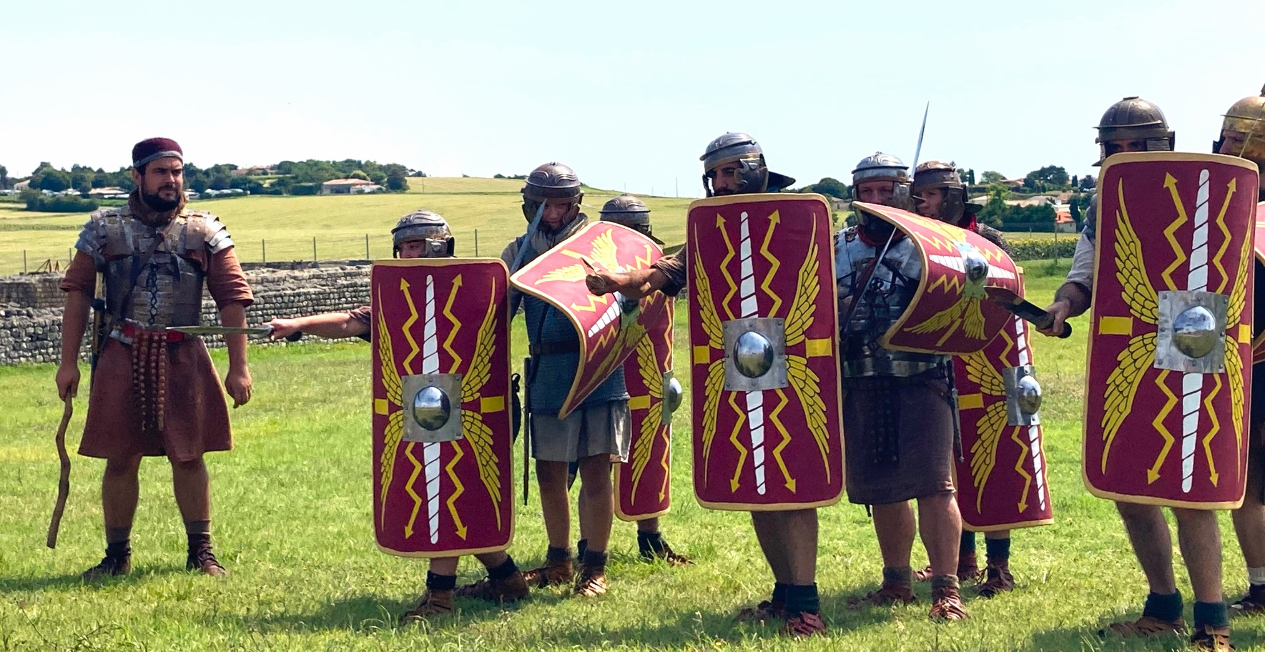 "Par Toutatis, la légion est de retour" sur le site du Fâ ! A Barzan, près de Royan