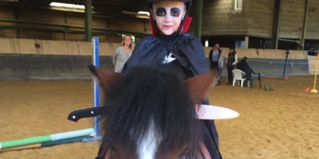 Fête d'Halloween à la Maison du Poney, près de La Rochelle