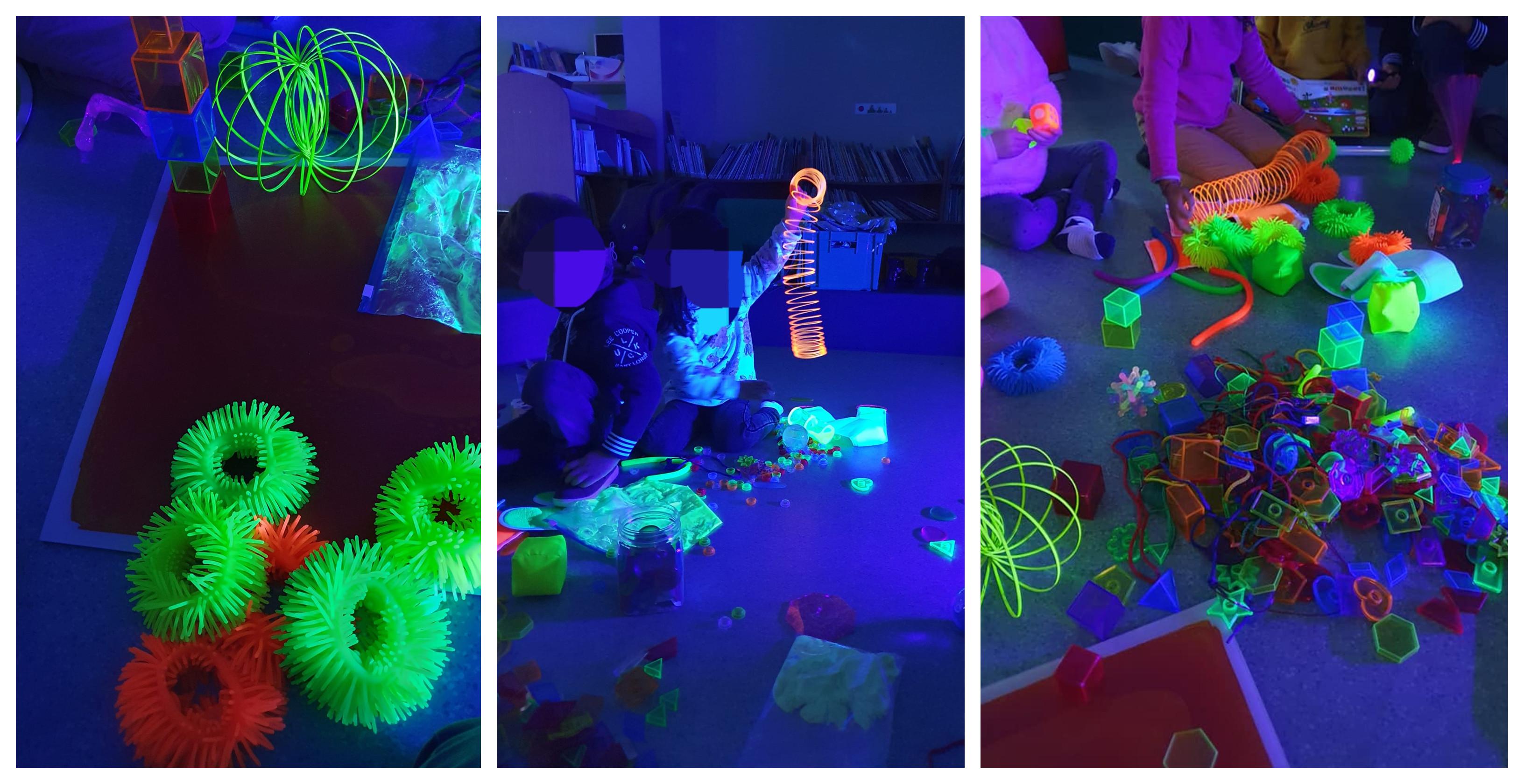 "Fluo party", atelier sensoriel parent-enfant de 0 à 5 ans avec P'tit Bout'd'sens à Rochefort