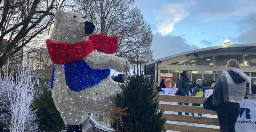 La Patinoire de Noël de retour place Colbert à Rochefort