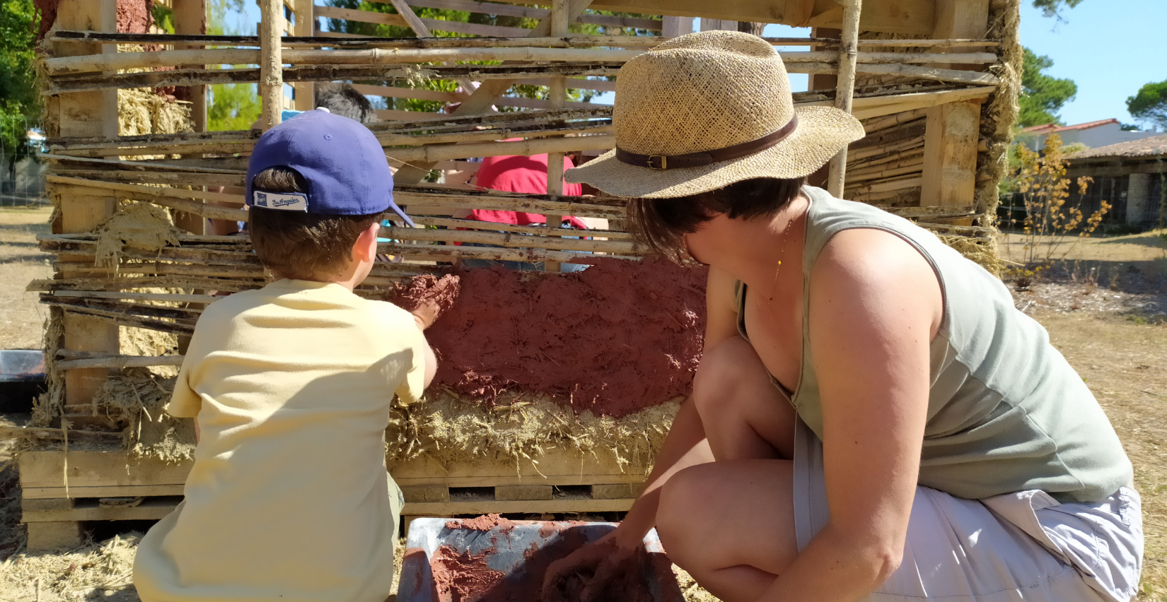 "La maison des 3 petits cochons" atelier enfant à la Maison éco-paysanne, Île d'Oléron