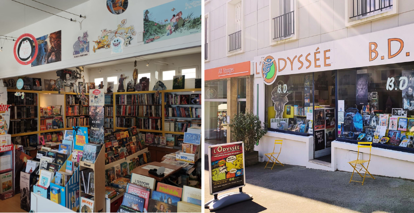 L'Odyssée de la BD, librairie de bandes dessinées et de mangas à Royan