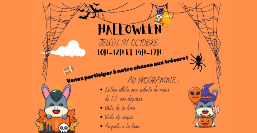 Halloween à la ferme de l'Asinerie des Varennes, près de La Rochelle