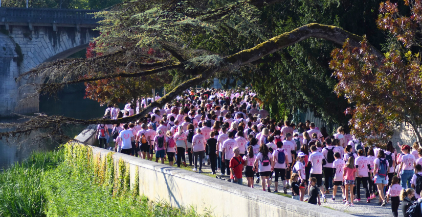 Marches Roses et animations "Octobre Rose" en Charente et Charente-Maritime