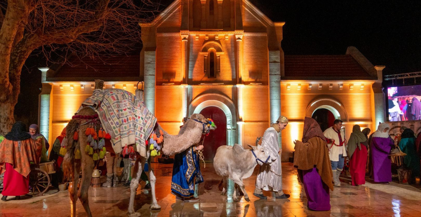 Spectacle son et lumière de la Crèche Vivante à Châtelaillon-Plage