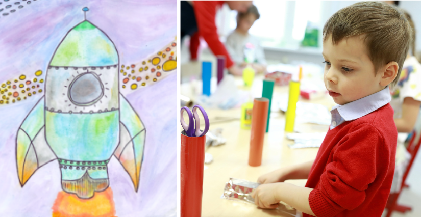 Atelier mini-fusée à la Cité de la BD d'Angoulême