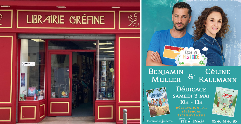 Rencontre-dédicace avec Benjamin Muller de La Maison des maternelles à la Librairie Gréfine, La Rochelle