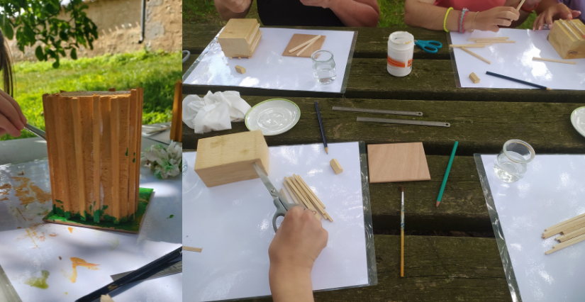 "Fabrication de donjon" atelier en famille à la Maison de Broue
