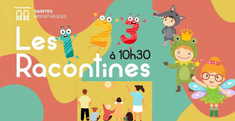 "Les Racontines" à la Médiathèque F. Mitterrand de Saintes