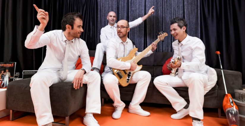 Concert de rock par Polyester Disco, en famille à Chepniers près de Montendre