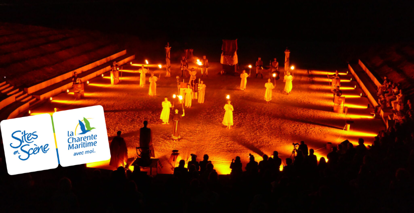 "le nouveau royaume" spectacle historique sur le site du Fâ à Barzan, entre Royan et Jonzac