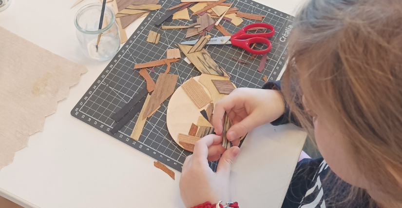 "Découverte de la marqueterie" atelier enfant ado à Surgères