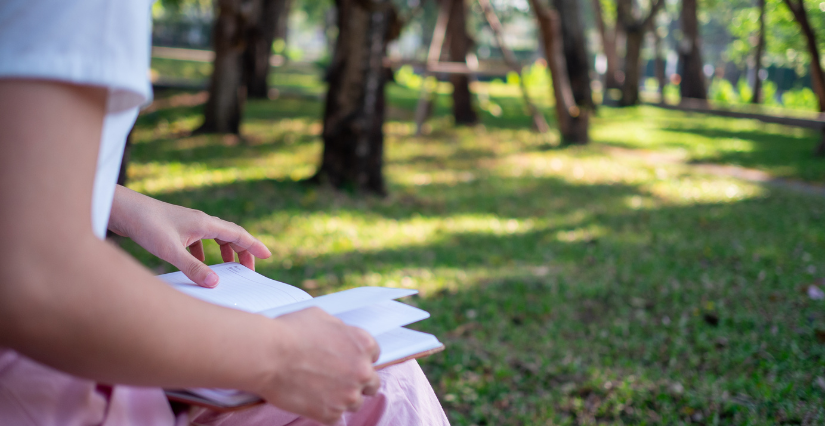 Lecture sous les arbres avec la médiathèque Michel Crépeau, La Rochelle