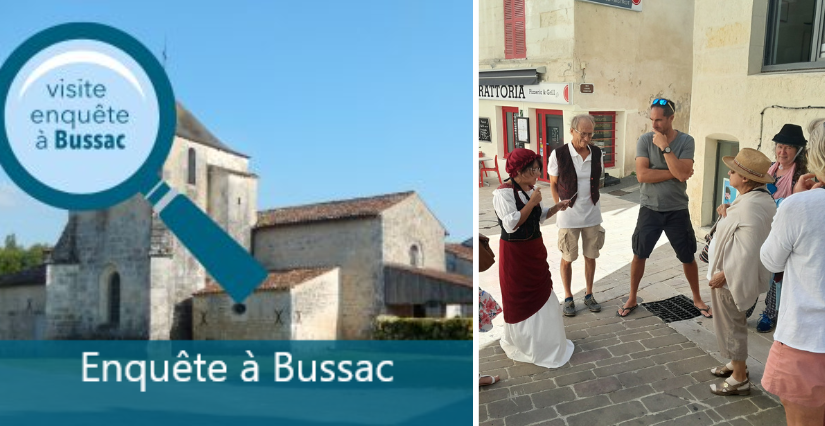 Visite-enquête en famille à Bussac-sur-Charente, près de Saintes