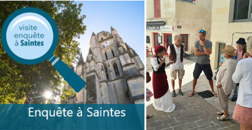 Visite-enquête en famille à Saintes