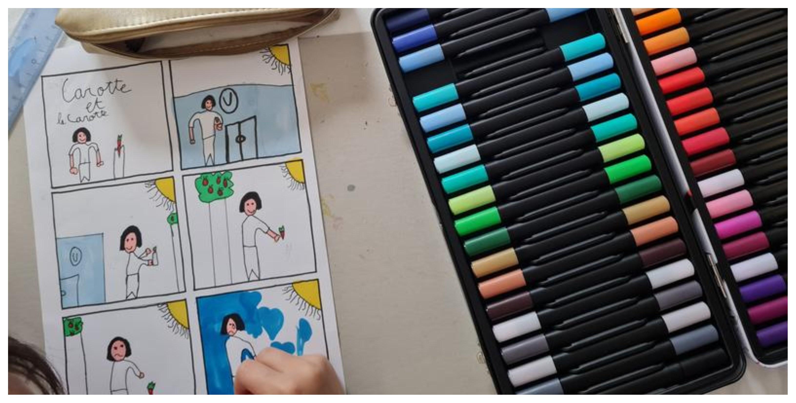 Atelier enfant dessin et BD mangas à Marans
