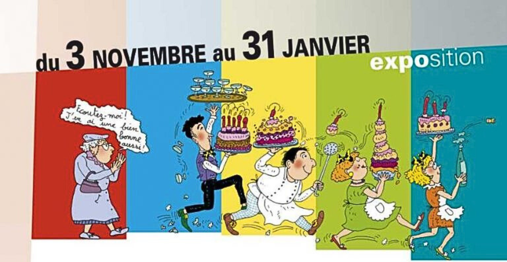 Exposition Tom-Tom et Nana à la médiathèque Michel-Crépeau, La Rochelle