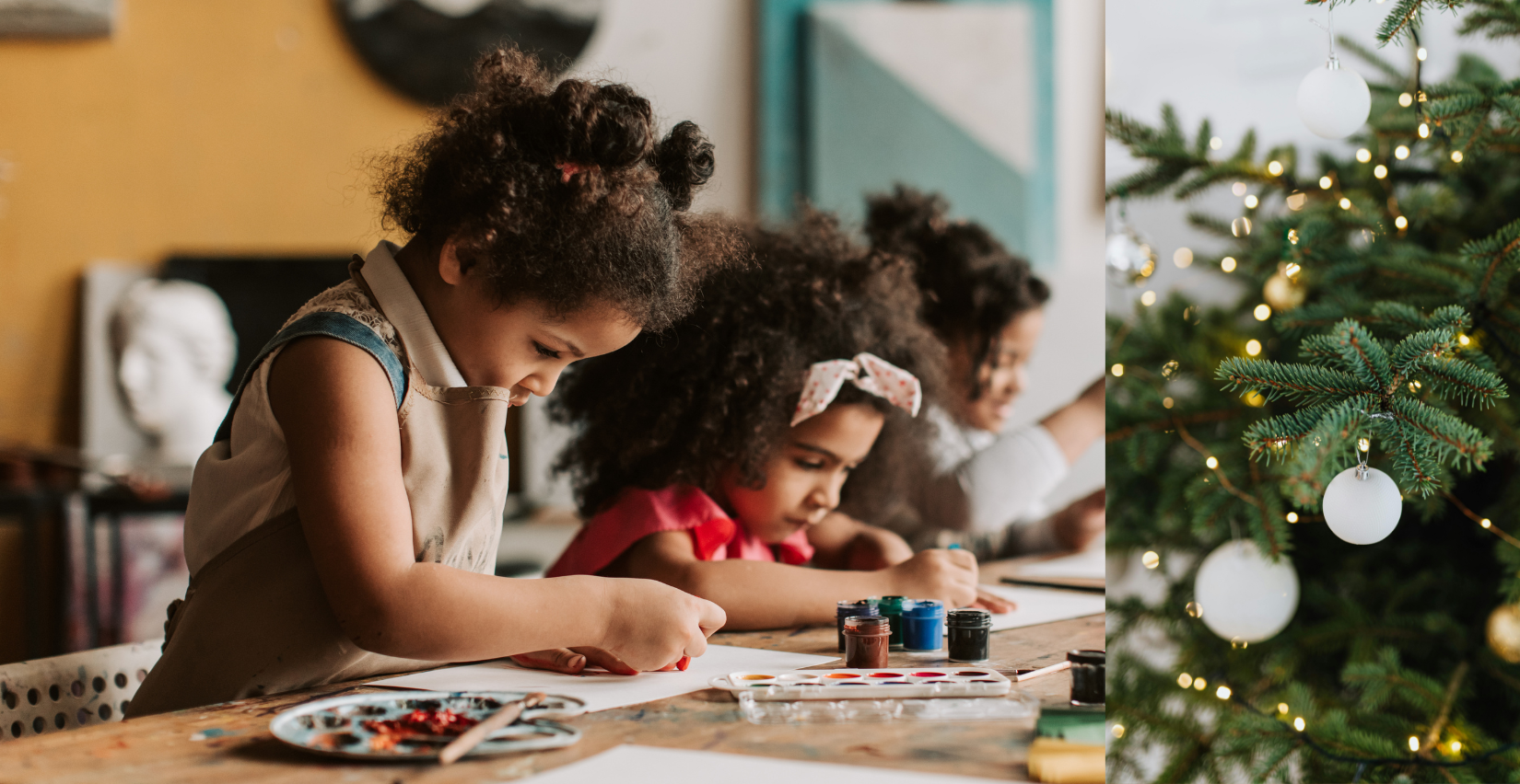 "Les tableaux fêtent Noël !" atelier artistique au Musée l'Échevinage de Saintes