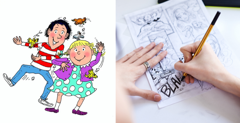 Atelier dessin avec Lamisseb, à la médiathèque Michel Crépeau, La Rochelle