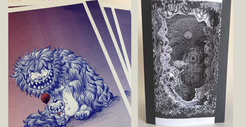 Atelier créatif avec Jessie Désolée à la médiathèque Michel-Crépeau, La Rochelle