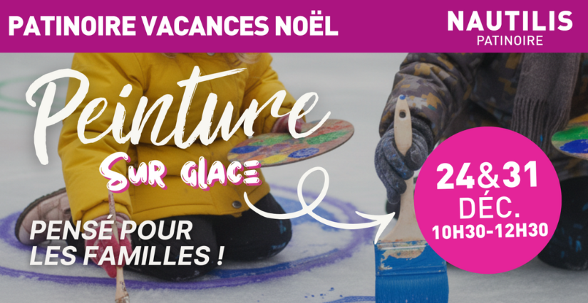 Peinture sur glace à la patinoire Nautilis d'Angoulême