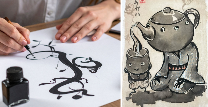 "Art et culture du Japon -Dessin/Calligraphie", stage ado au musée du Nouveau Monde de La Rochelle