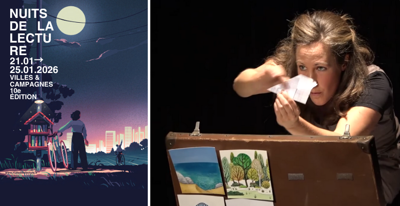 Spectacle pour les Nuits de la lecture à la médiathèque Basseau d'Angoulême