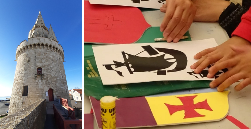 Atelier "Blasons" atelier parent-enfant dans les Tours de La Rochelle