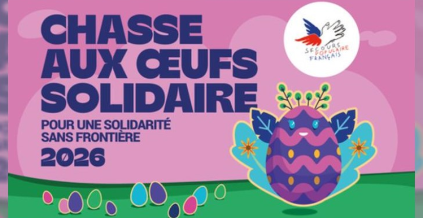 Chasse aux oeufs solidaire du Secours Populaire à La Rochelle