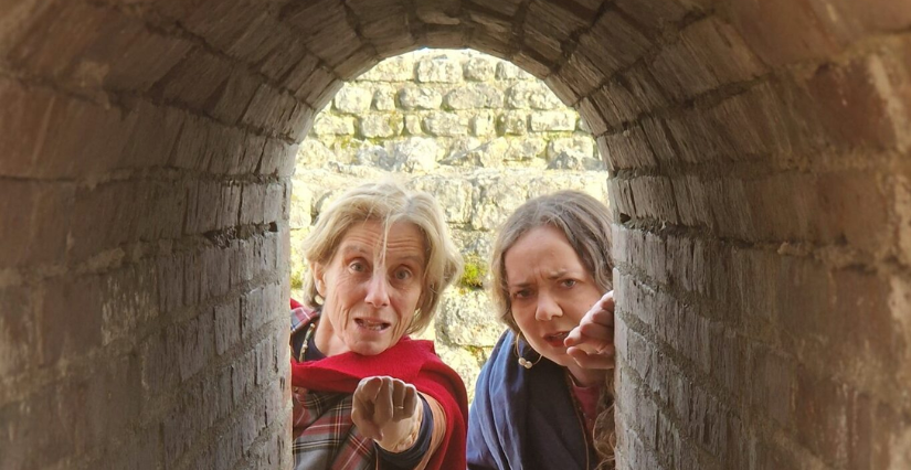 Visite familiale des vacances d'avril sur le site du Fâ à Barzan, près de Royan