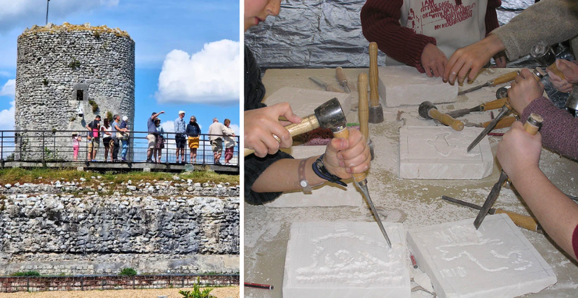 Ateliers participatifs des vacances d'avril sur le site du Fâ à Barzan, près de Royan