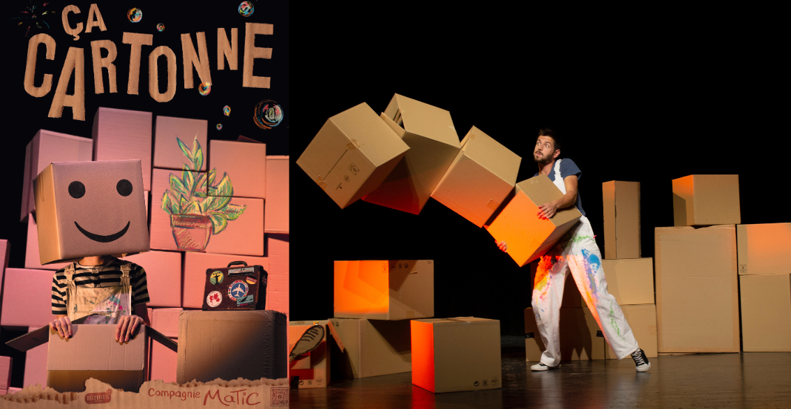 "Ça cartonne" un spectacle drôle et poétique à découvrir à Châtelaillon-Plage pendant les vacances