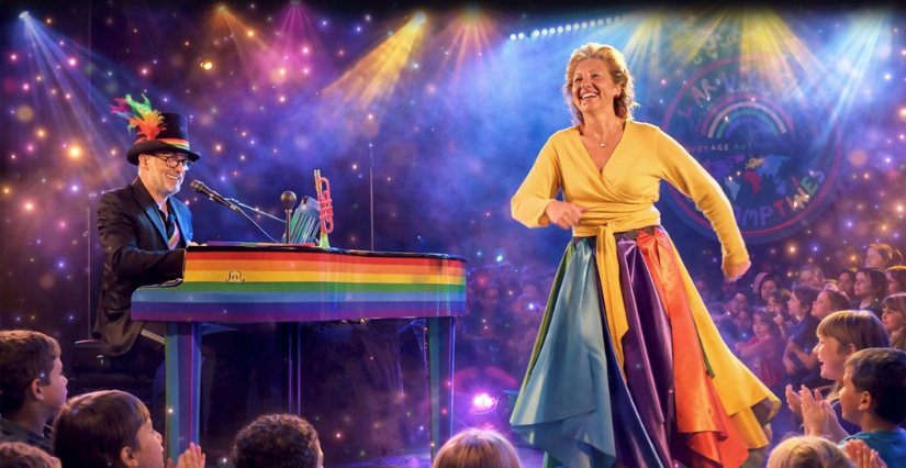 Spectacle concert "l'arc en ciel des comptines" à Échillais, au sud de Rochefort