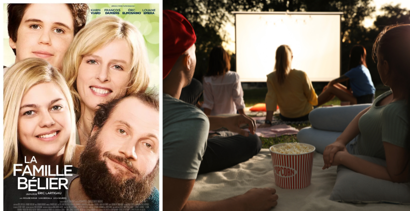 Journée américaine et cinéma en plein air "La Famille Bélier" à Guitinières près de Jonzac