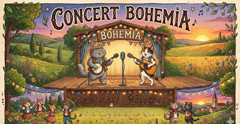 Concert Jazz manouche avec le duo "Bohemia" en famille à Archiac
