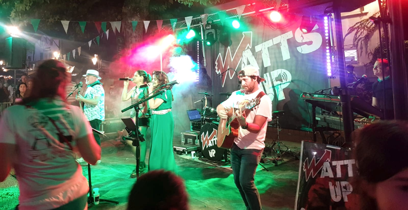 Concert pop rock par "Watts UP" à St Eugène, près d'Archiac