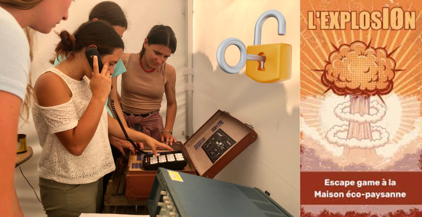 "l'explosion" Escape game à partir de 12 ans à la Maison éco-paysanne sur l'île d'Oléron