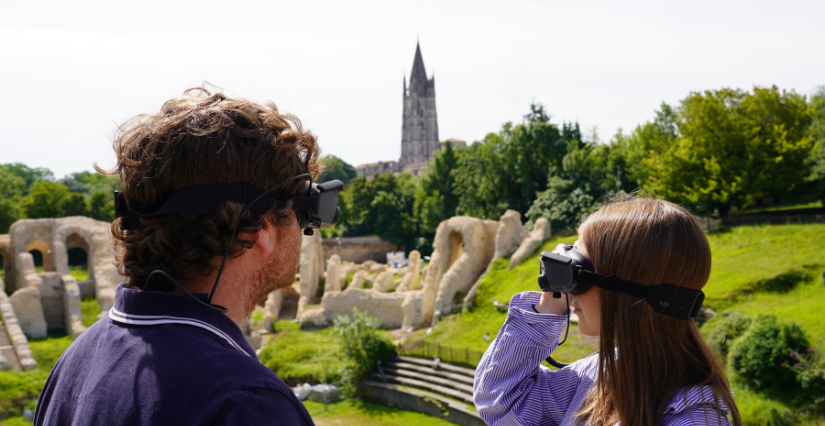 Film immersif « Vol au-dessus du temps », en famille cet été aux Arènes de Saintes
