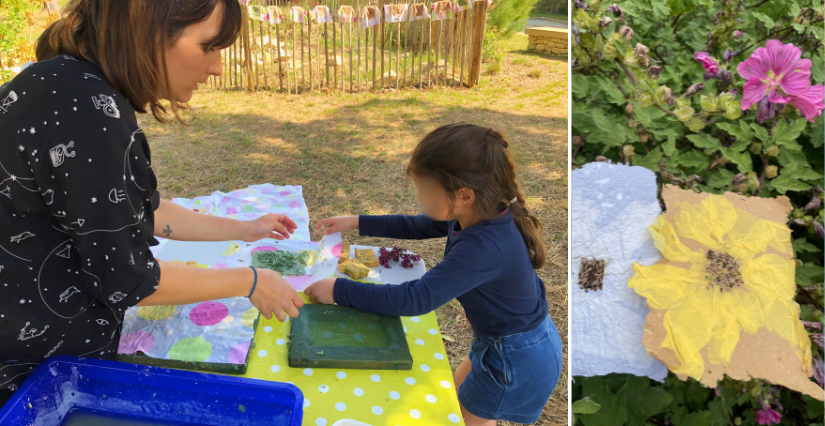"Du papier qui pousse !" atelier en famille à la Maison éco-paysanne, Île d'Oléron