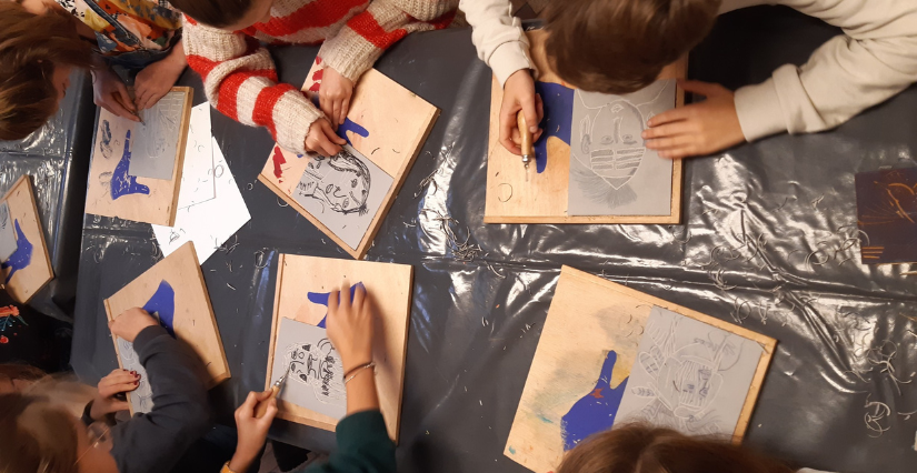 "Drôle d'impression" atelier créatif au Musée du Nouveau Monde La Rochelle