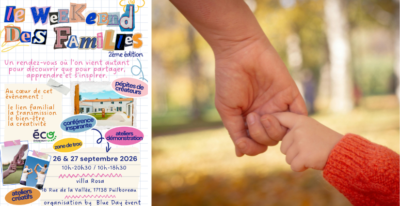 Le week-end des familles 2026 près de La Rochelle