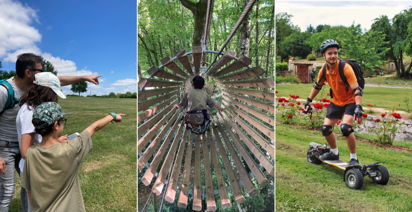 Le Parc aventure de Fontdouce est ouvert tous les jours des vacances, entre Saintes et Cognac