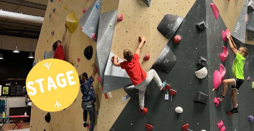 Stage d'escalade enfant et pré-ado à Bloc Spot, Gond Pontouvre, tout près d'Angoulême